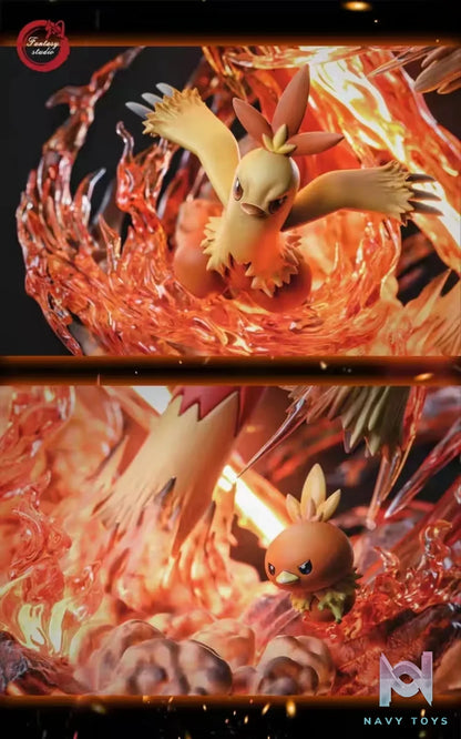 Fantasy Studio – Pokémon GX Evolution Series – Blaziken Family “Blaze Kick”