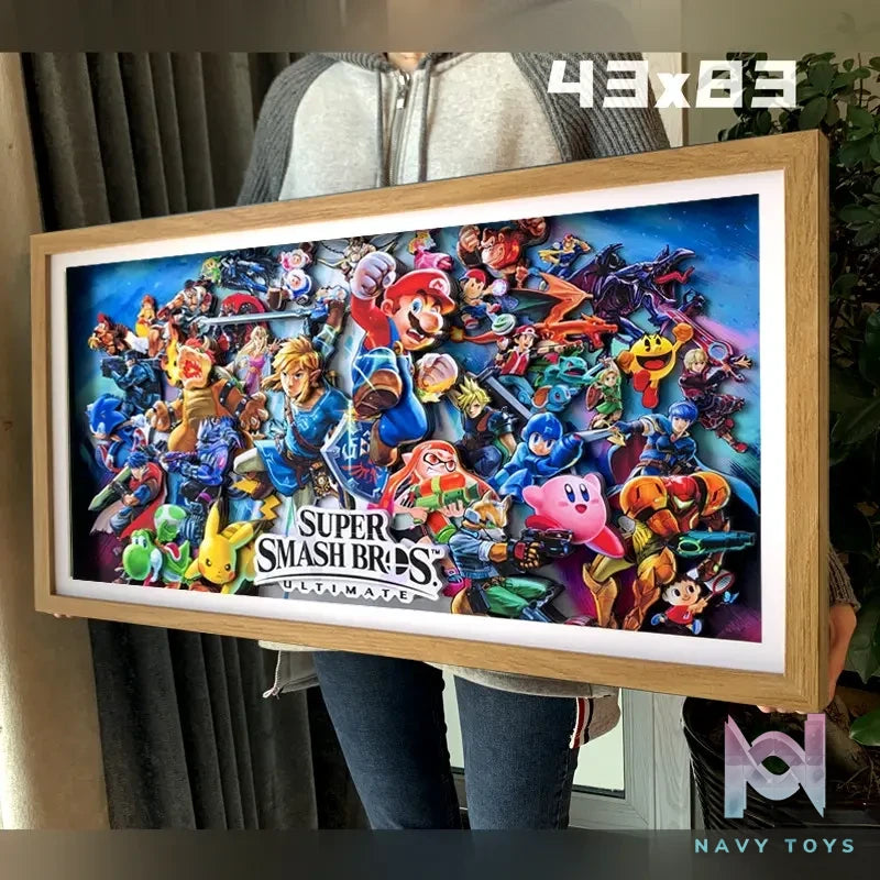 KALA HOME Studio – Super Smash Bros 3D Decorative Painting Super Mario