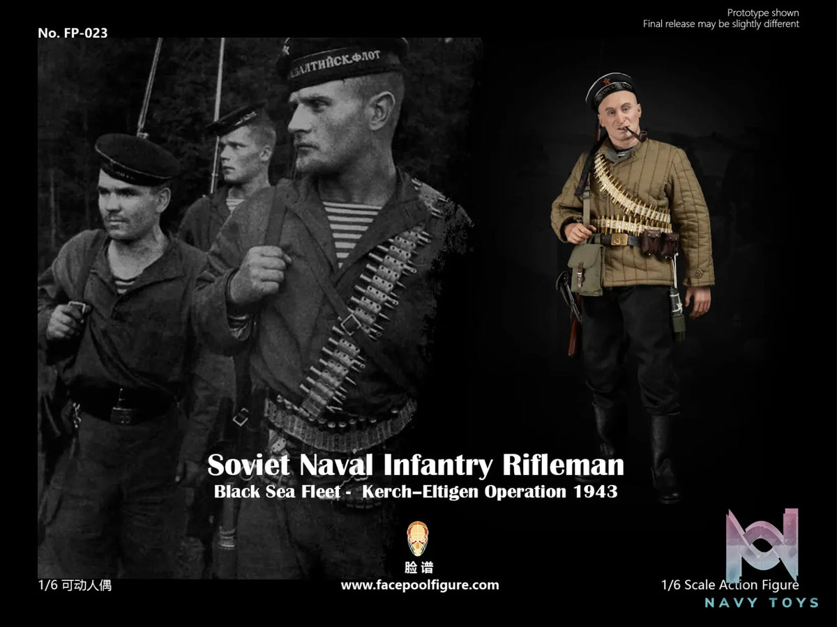 Facepoolfigure – 1/6 Action Figure Soviet Naval Infantry Rifleman Black Sea Fleet FP023A & FP023B (Licensed)