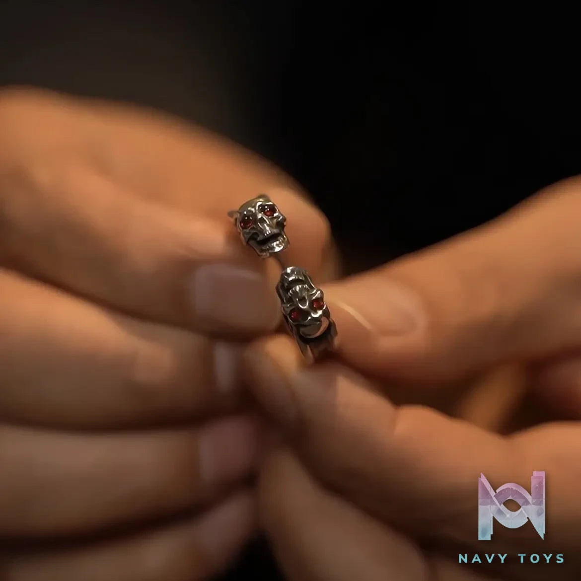 Raven Studio (silver jewelry) – Original Exclusive Twin Skull Ring Original