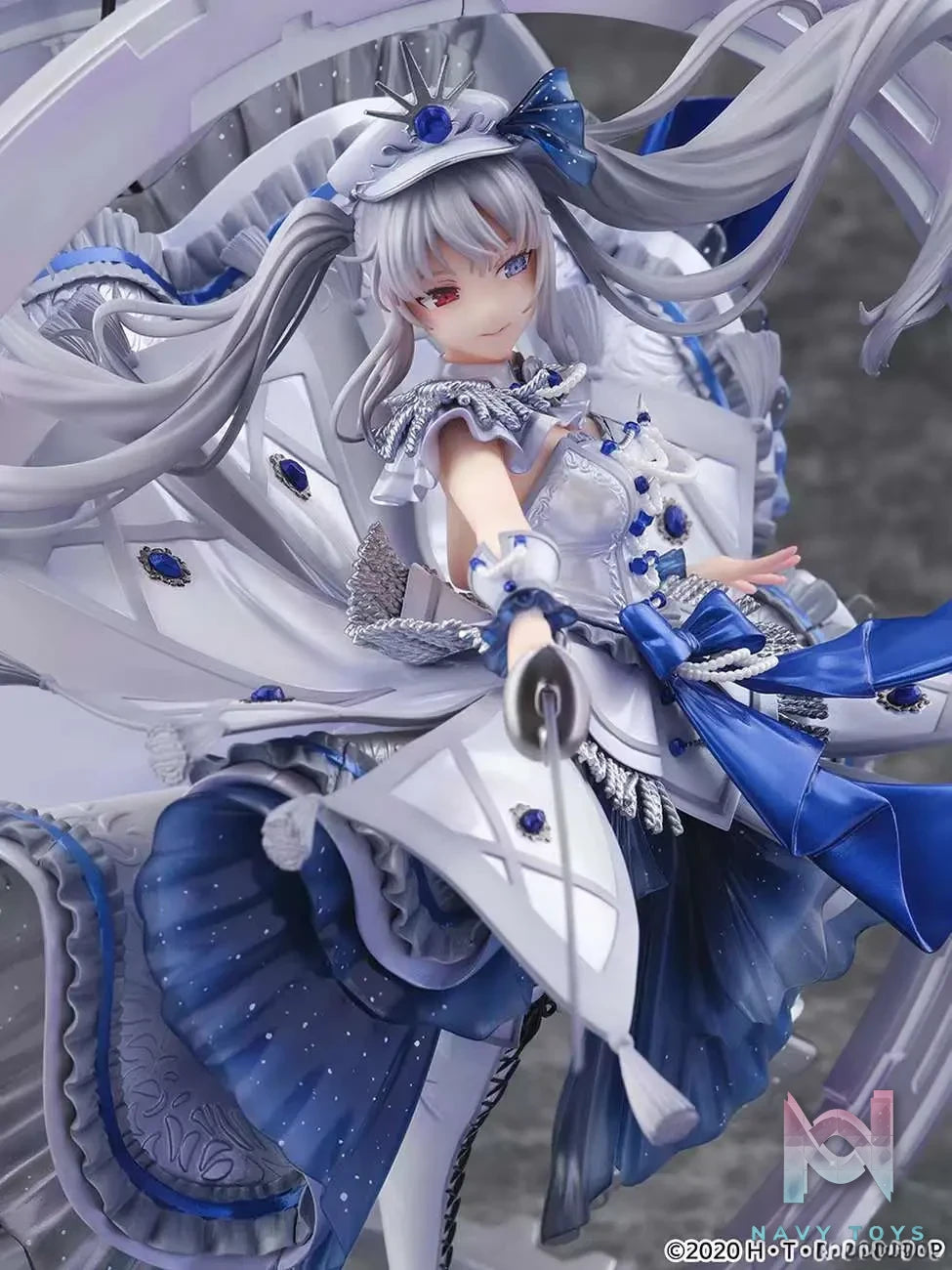 Shibuya Scramble Figure (SSF) – Date A Live Fragment: Date A Bullet – White Queen – Shibuya Scramble Figure – 1/7 – Royal Blue Sapphire Dress Ver. (eStream) (licensed)