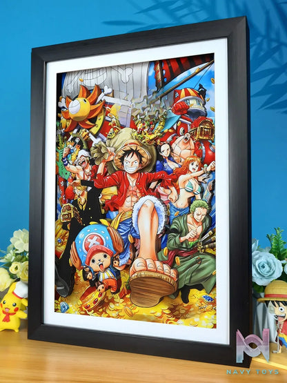 KALA HOME Studio – One Piece Multiple Characters #06 3D Decorative Painting One Piece