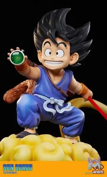 Infinite Studio - Dragon Ball 1/1 & 1/4 Childhood Son Goku resin statue Navy Toys anime figure
