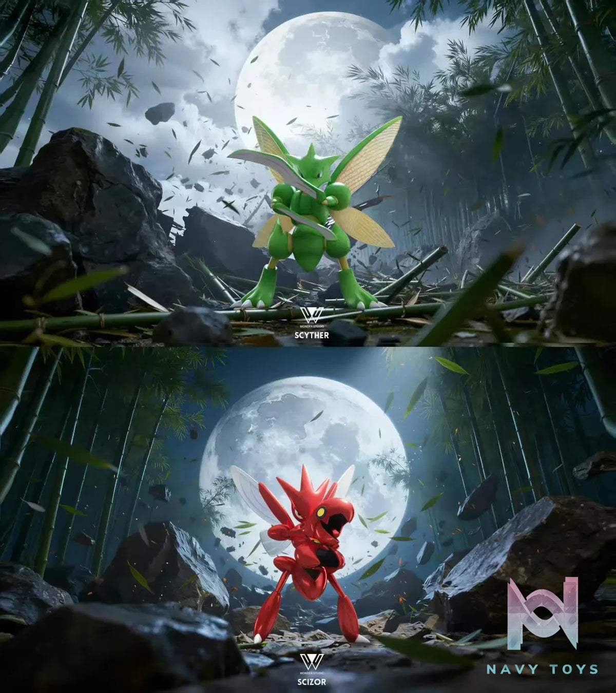 Wonder Studio – Scyther X Scizor Pokémon