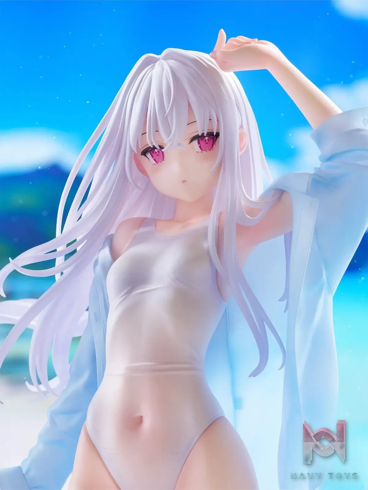 FURYU – TENITOL TALL MIGNON WORKS shiro Swimsuit ver. Figure (Licensed)