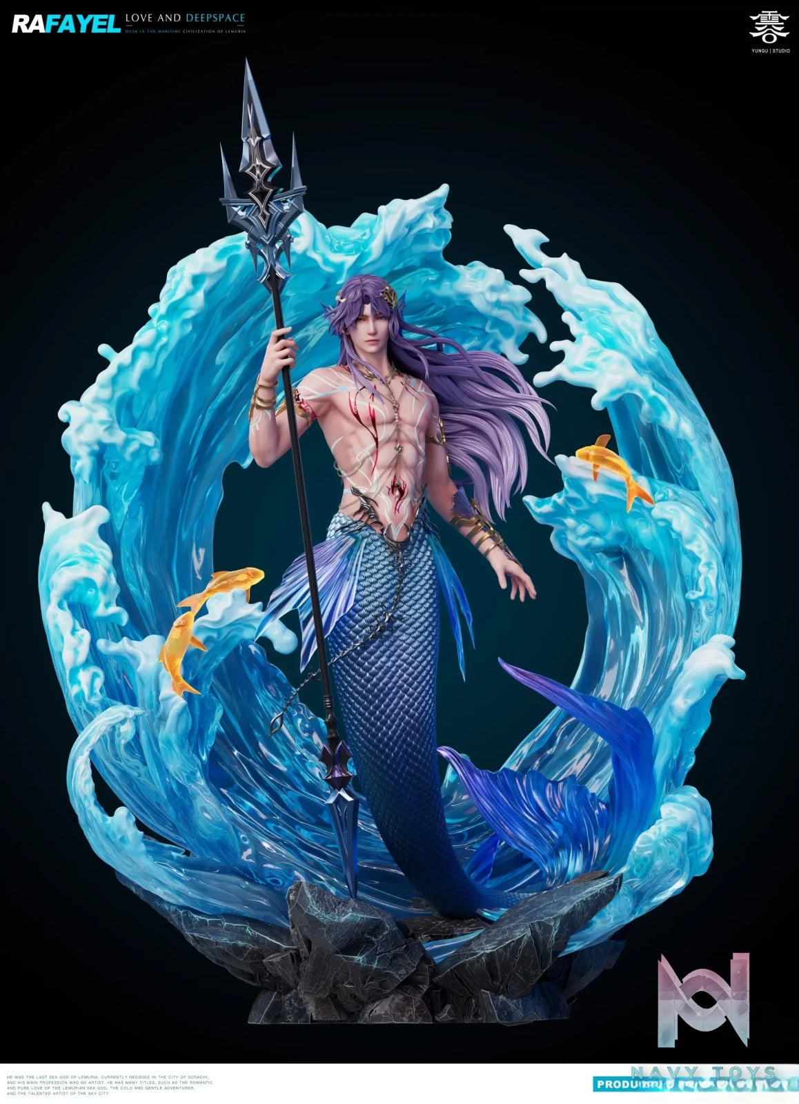 Yun Gu Studio – Love and Deepspace 1/6 Statue Mermaid Rafayel