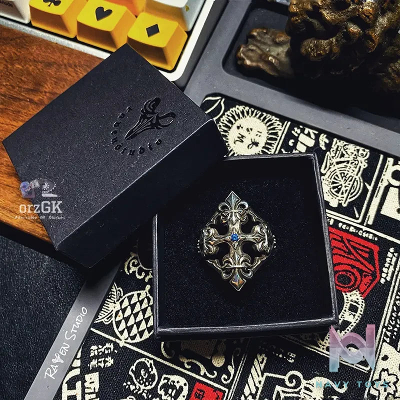 Raven Studio (silver jewelry) – Original “Faith” Exclusive Design Cross Ring Original