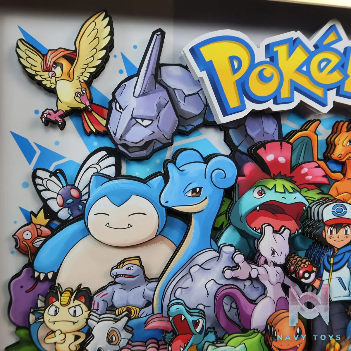 KALA HOME Studio – Pokémon Multiple Characters #04 3D Decorative Painting Pokémon