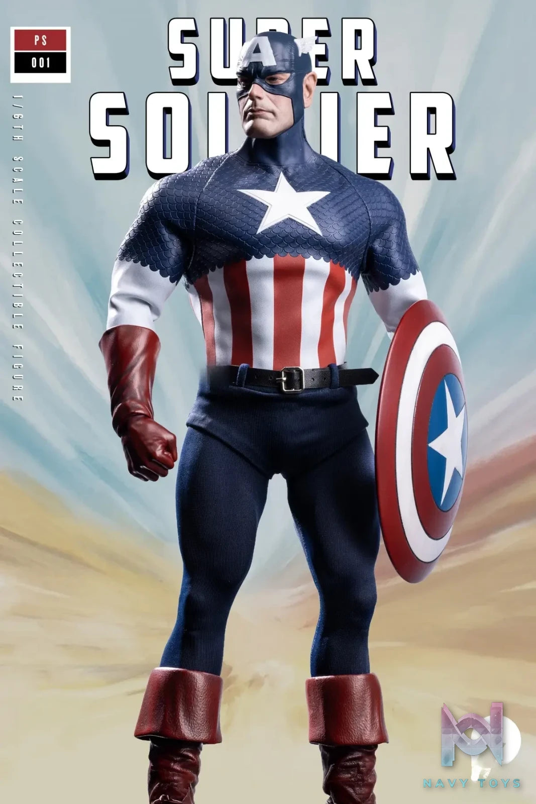 Power Studio – Marvel 1/6 scale super soldier Captain America figure PS001