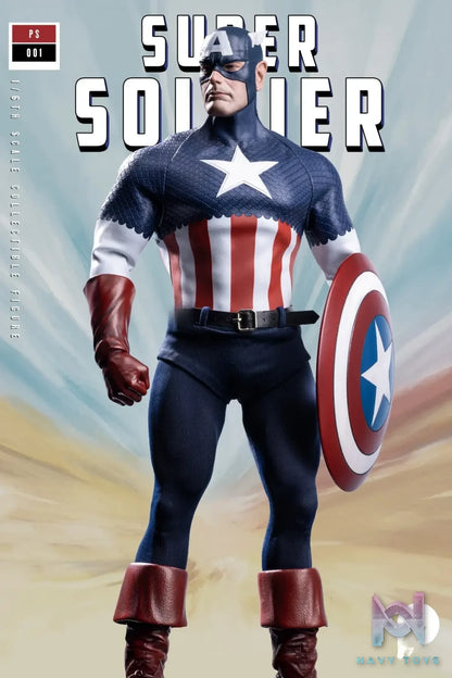 Power Studio – Marvel 1/6 scale super soldier Captain America figure PS001