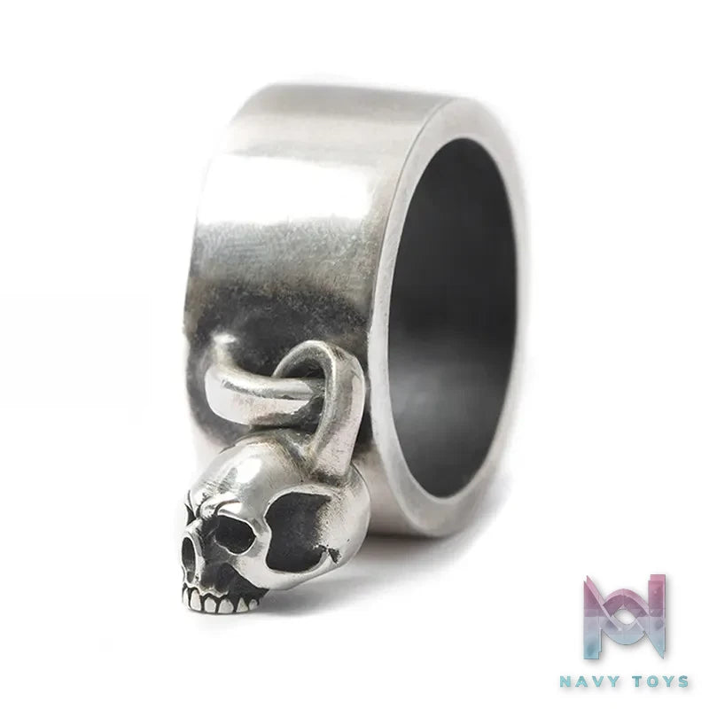 Raven Studio (silver jewelry) – Flat Band Skull Ring Original