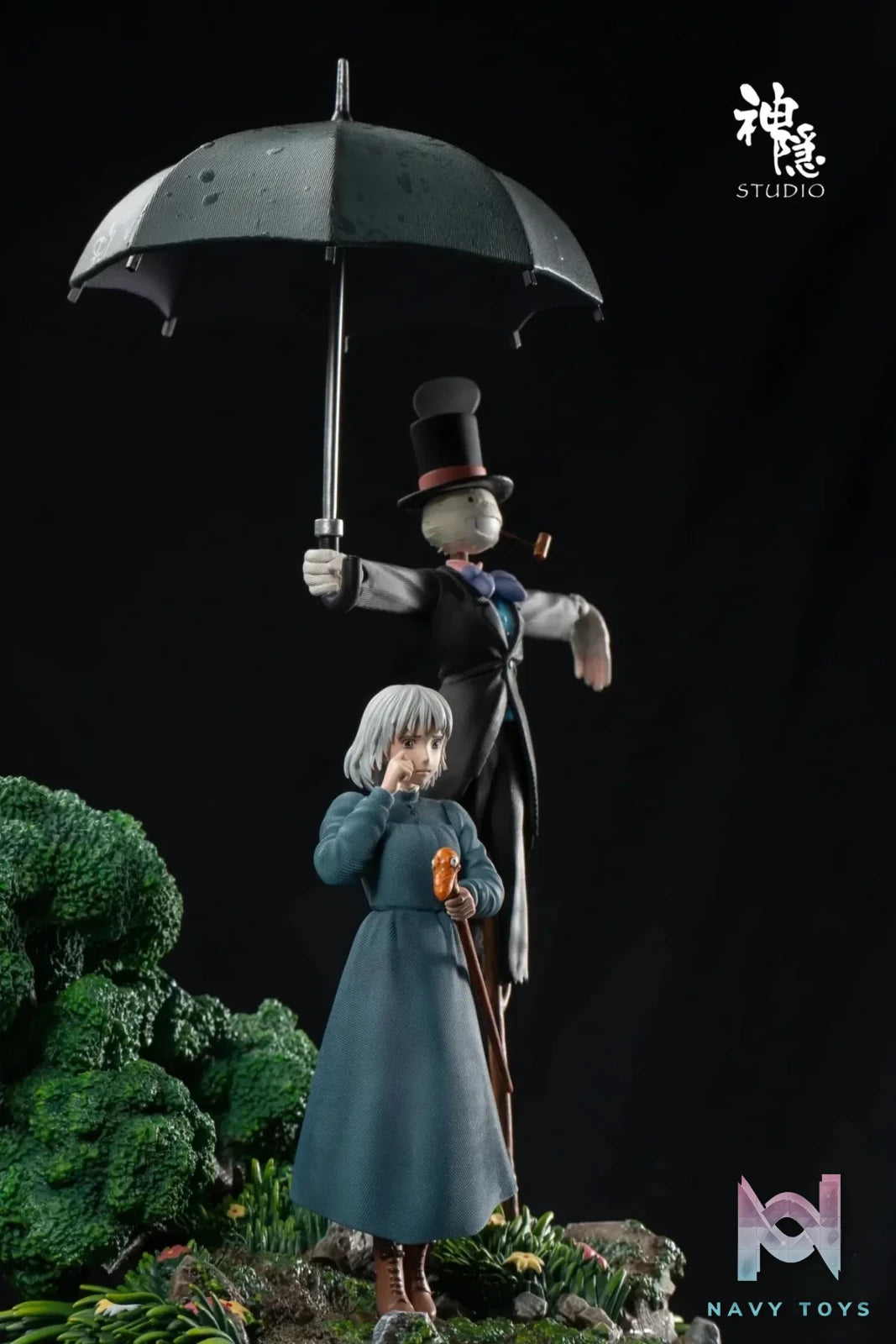 Shen Yin Studio - Howl's Moving Castle Silhouette Moment Series Turnip Head's Guardian resin statue Navy Toys anime figure