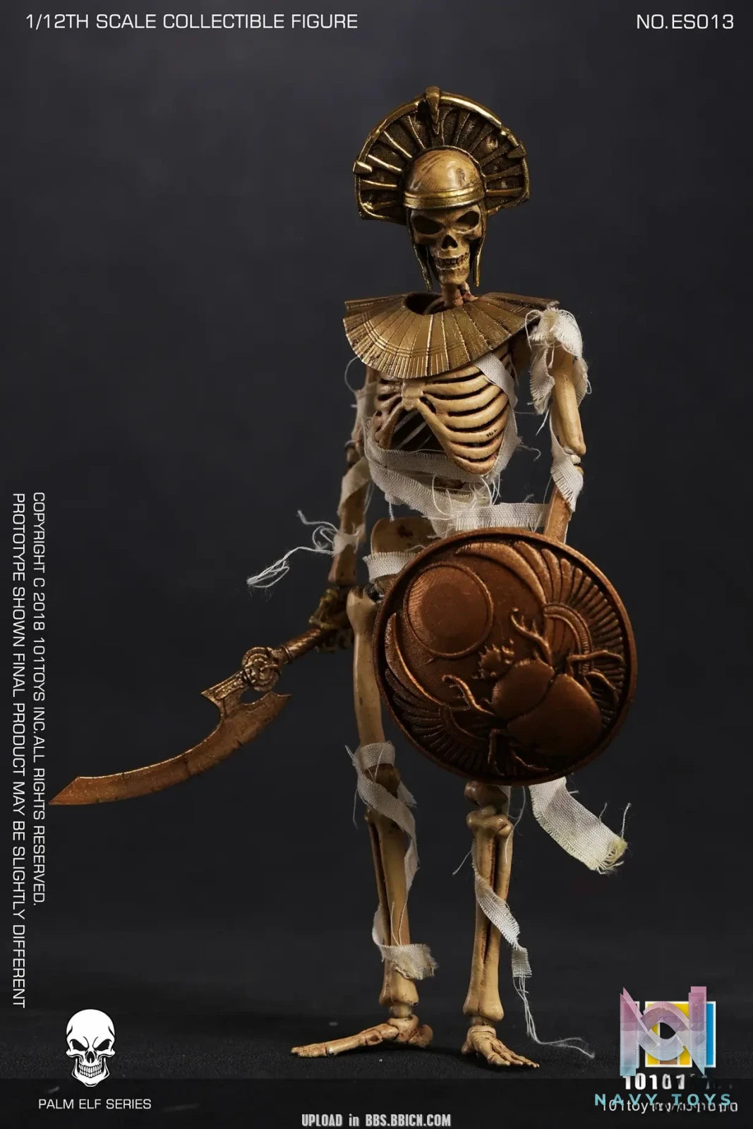 101Toys – Original PALM ELF SERIES- Skeleton Egyptian Mummy (Licensed)