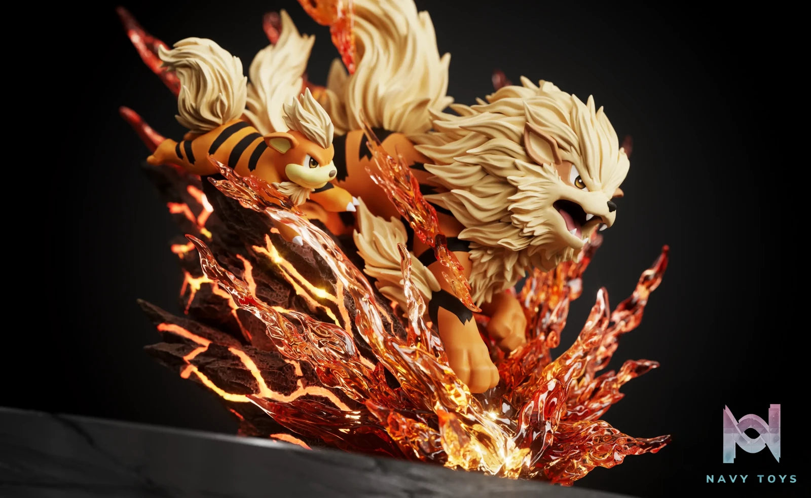 BLACK ROSE Studio – Pokemon Arcanine Evolution Set