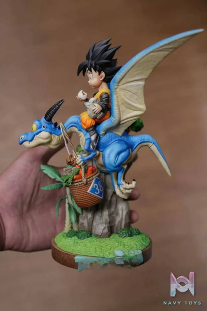 SO Studio – Son Goten Riding a Dragon Title Page Design Desktop Scale Dragon Ball
