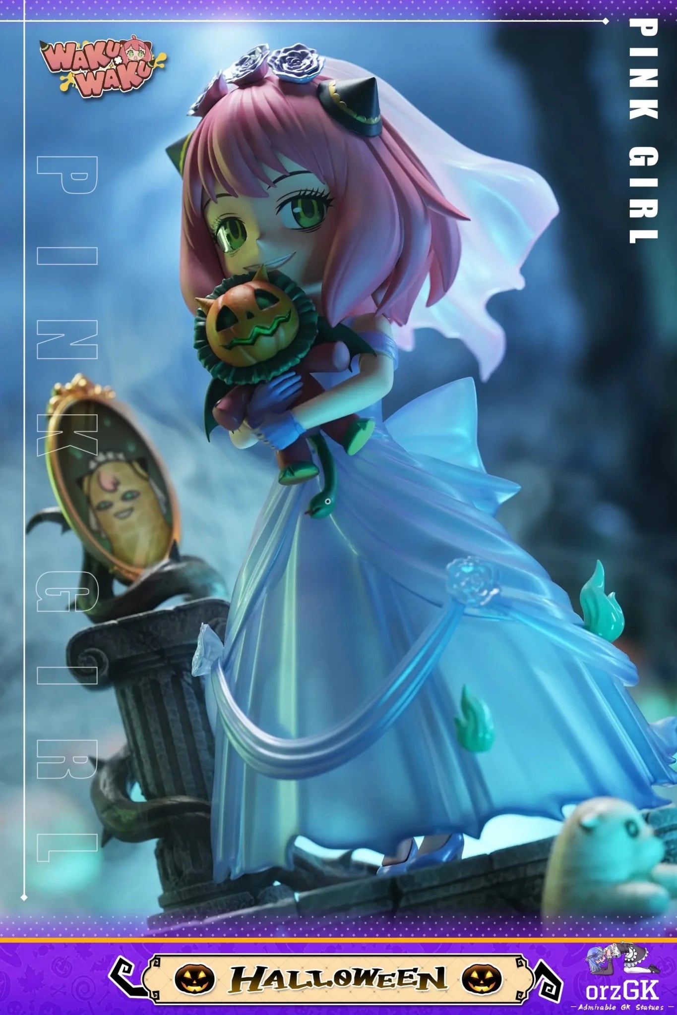 WakuWaku Studio - Halloween Anya Spy x Family resin statue Navy Toys anime figure