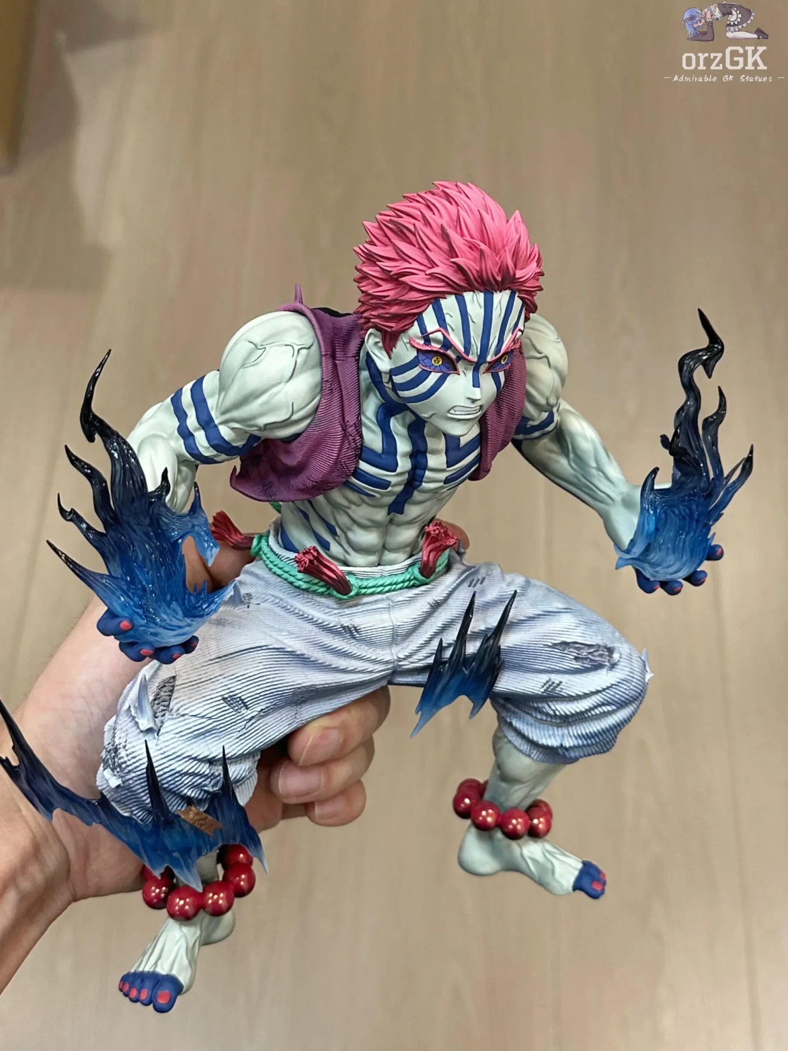 ICE Studio - Infinity Castle Series 01 Upper Moon 3 Akaza Demon Slayer resin statue Navy Toys anime figure