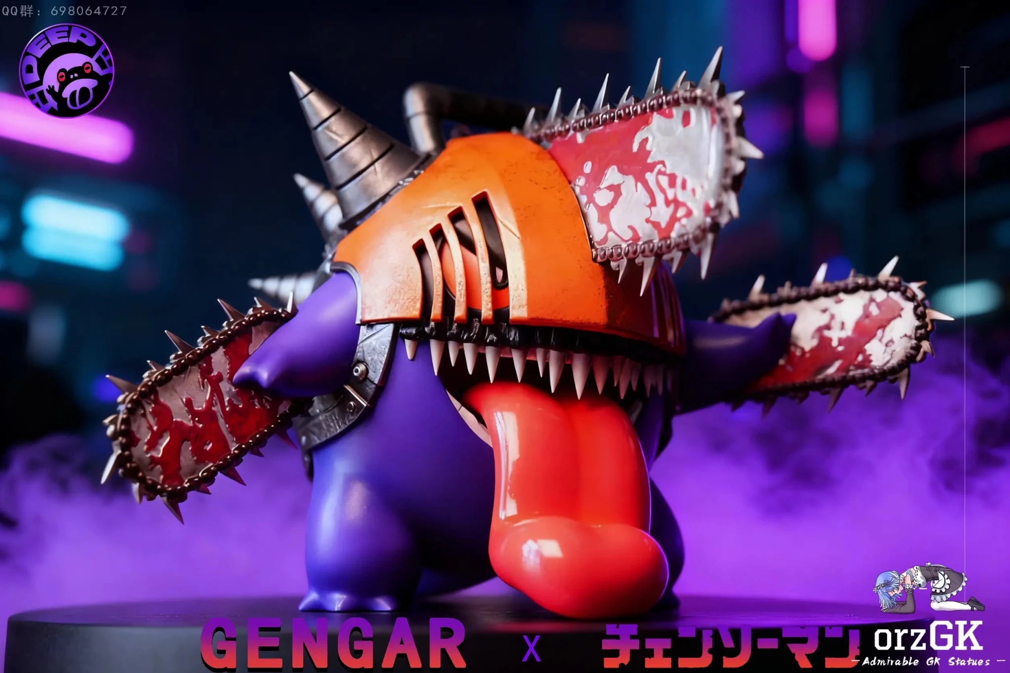 DEEP Studio - Gengar COS Chainsaw Man Pokémon USD $80.00 resin statue Navy Toys anime figure