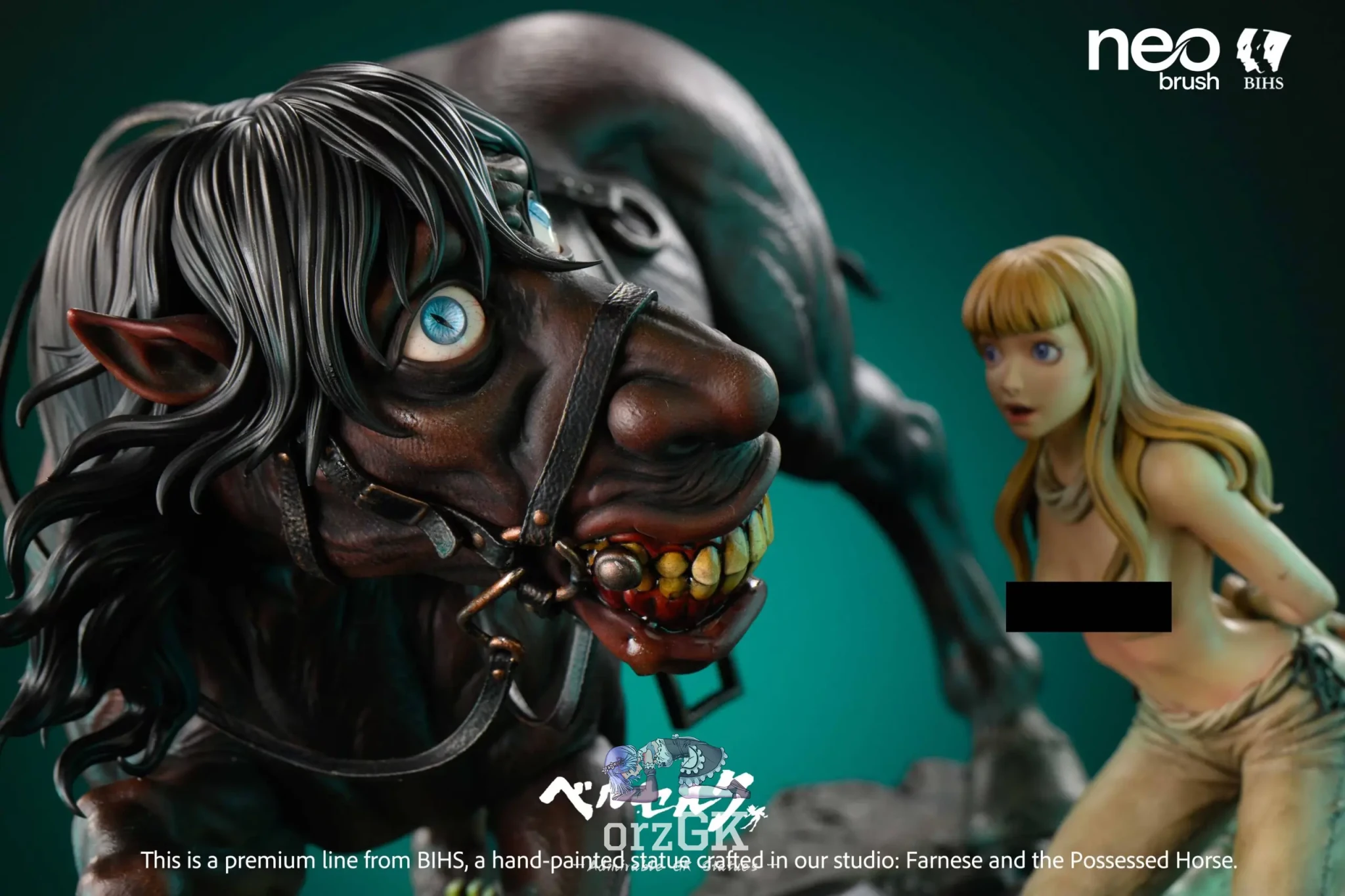 Farnese and the Evil Spirit Possessed Horse - Berserk - BIHS Studio resin statue Navy Toys anime figure