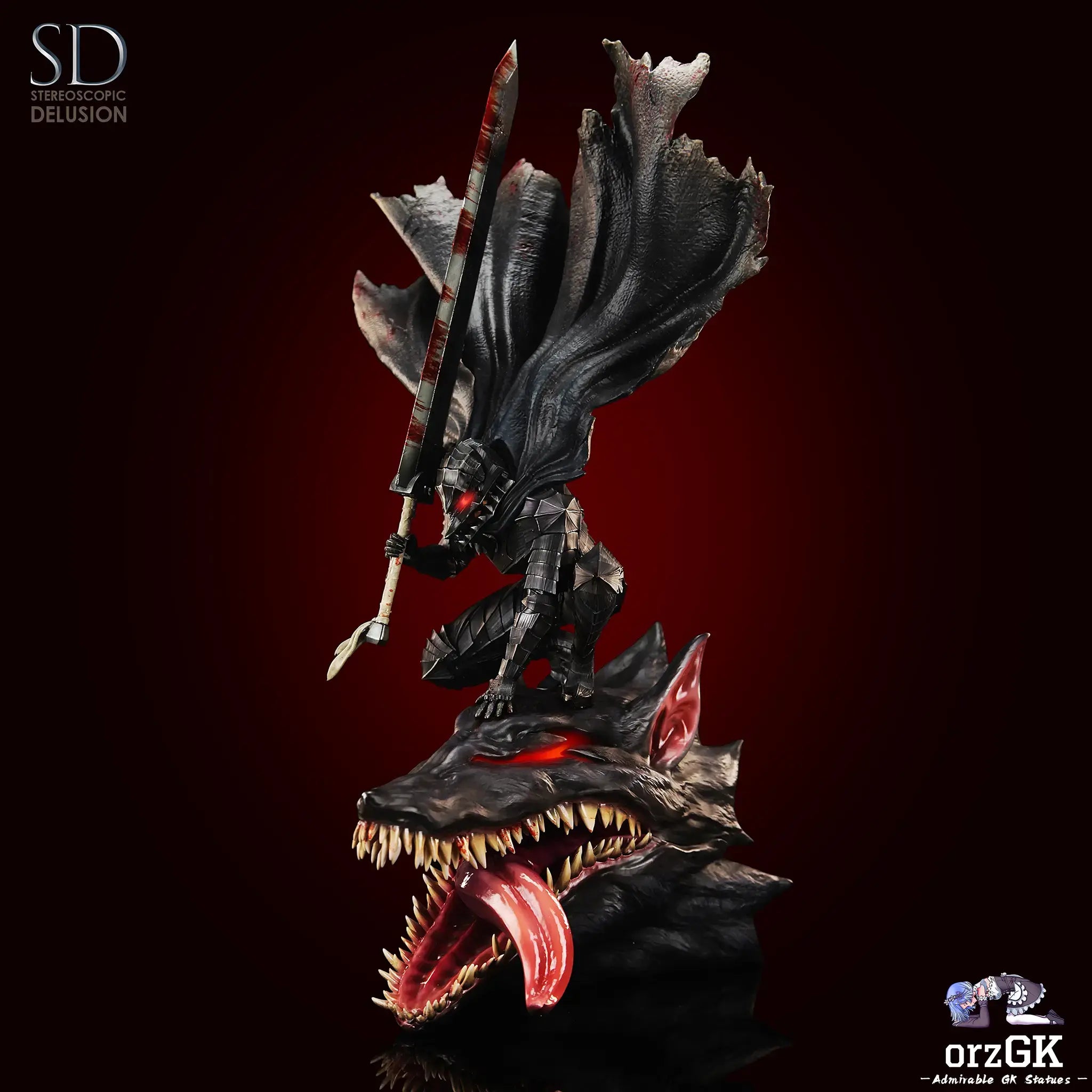 Guts - Berserk - Stereoscopic Delusion Studio resin statue Navy Toys anime figure