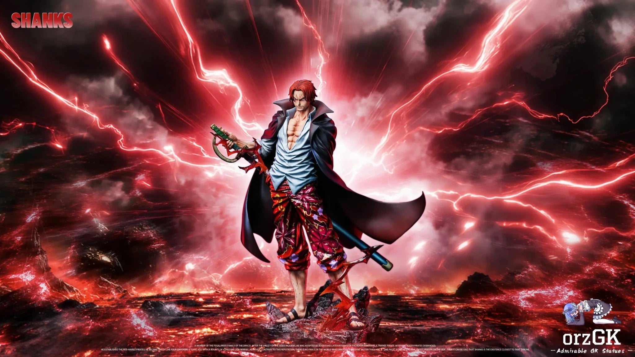 HX Studio X SY Studio - Shanks One Piece resin statue Navy Toys anime figure