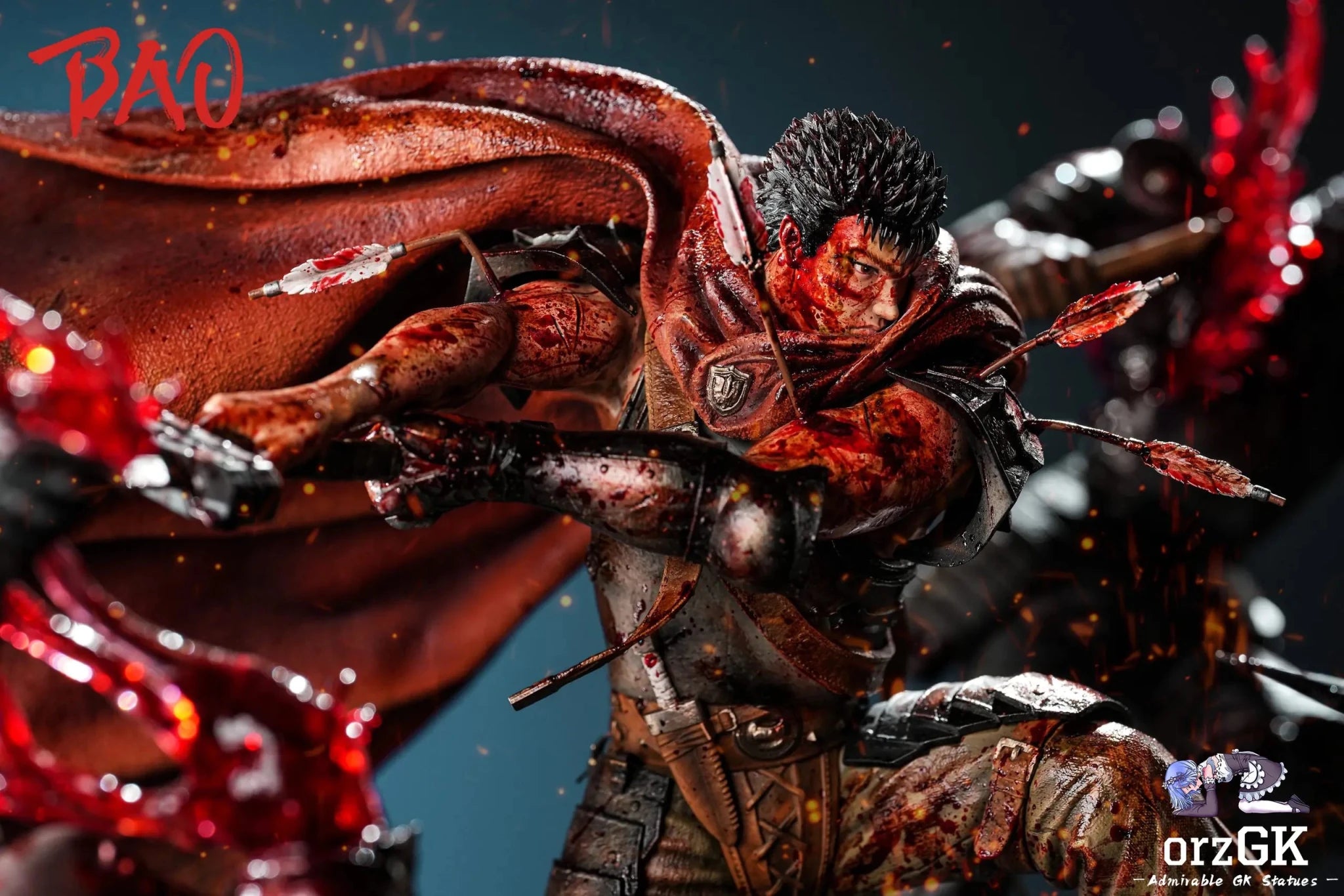 Hundred-Man Slayer Series II Guts - Berserk - Bao Studio (Eagle Dark Studio) resin statue Navy Toys anime figure