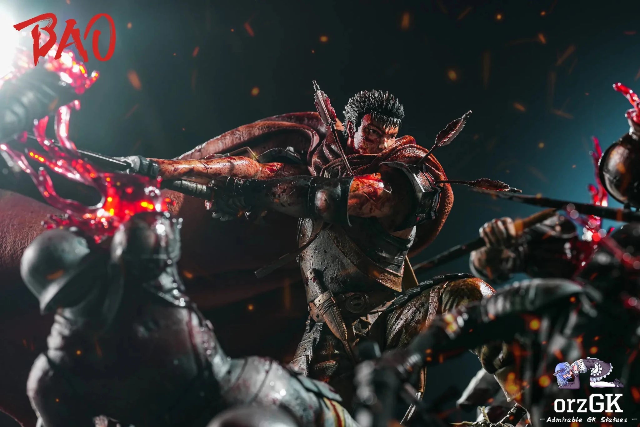 Hundred-Man Slayer Series II Guts - Berserk - Bao Studio (Eagle Dark Studio) resin statue Navy Toys anime figure