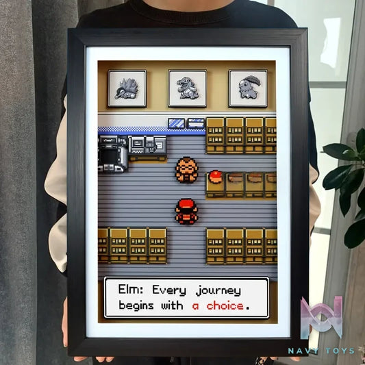 KALA HOME Studio – “A Choice” Pokémon Gold/Silver Version 3D Decorative Painting Pokémon