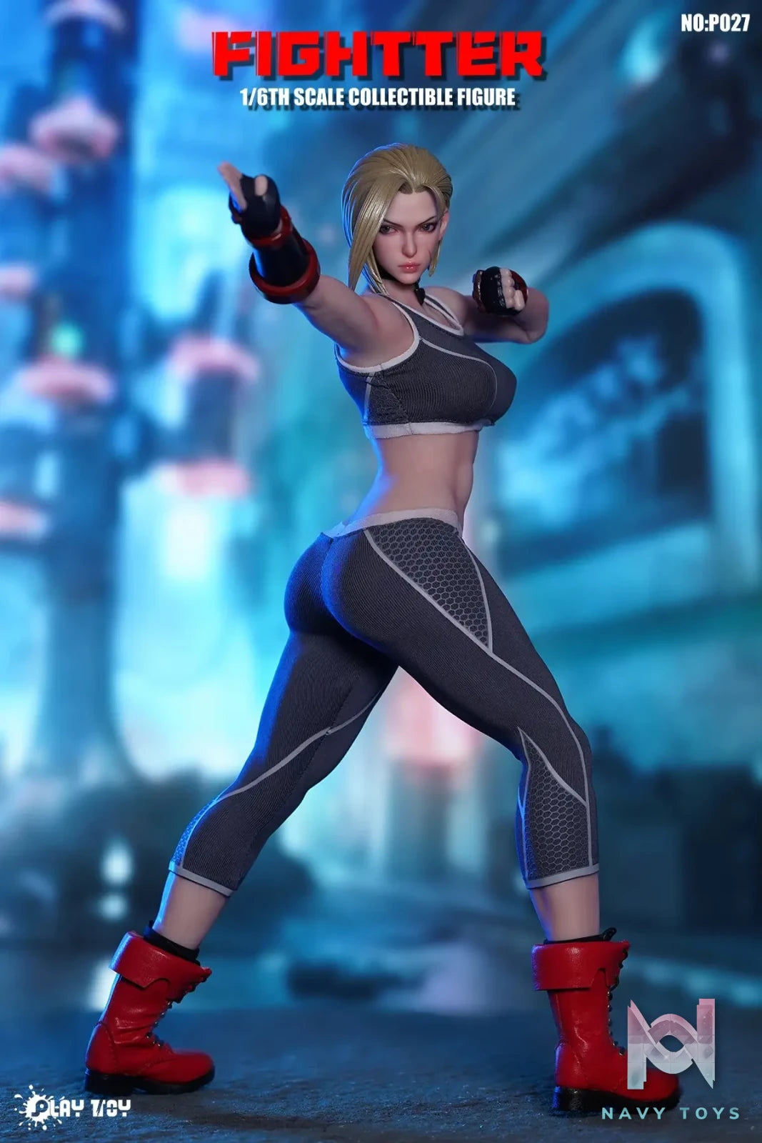 PLAY TOY – Street Fighter 1/6 Fighting Female Warrior Cammy White P027