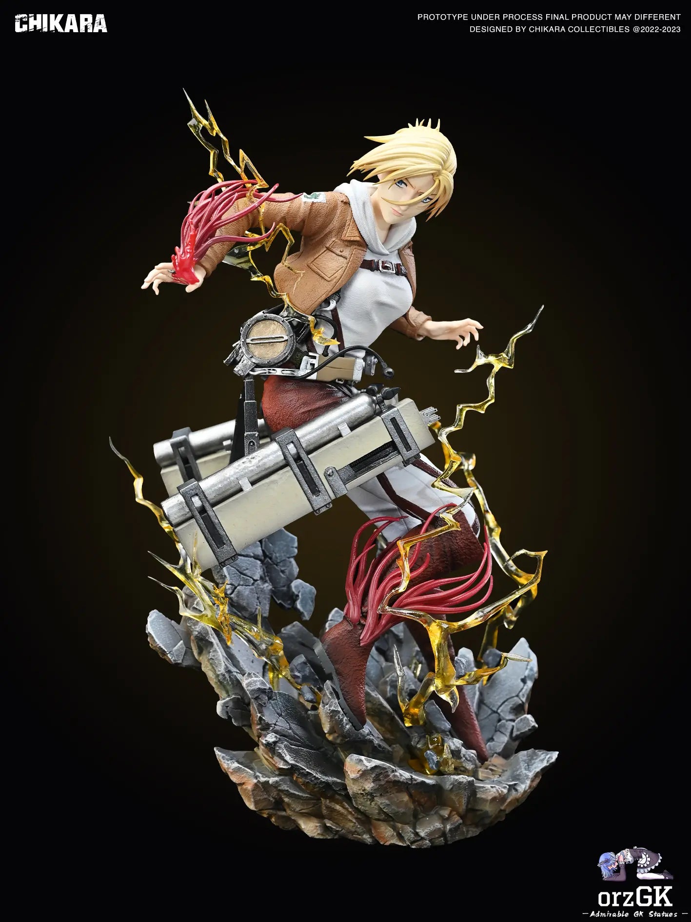 CHIKARA Studio - Attack on Titan Annie Leonhart resin statue Navy Toys anime figure