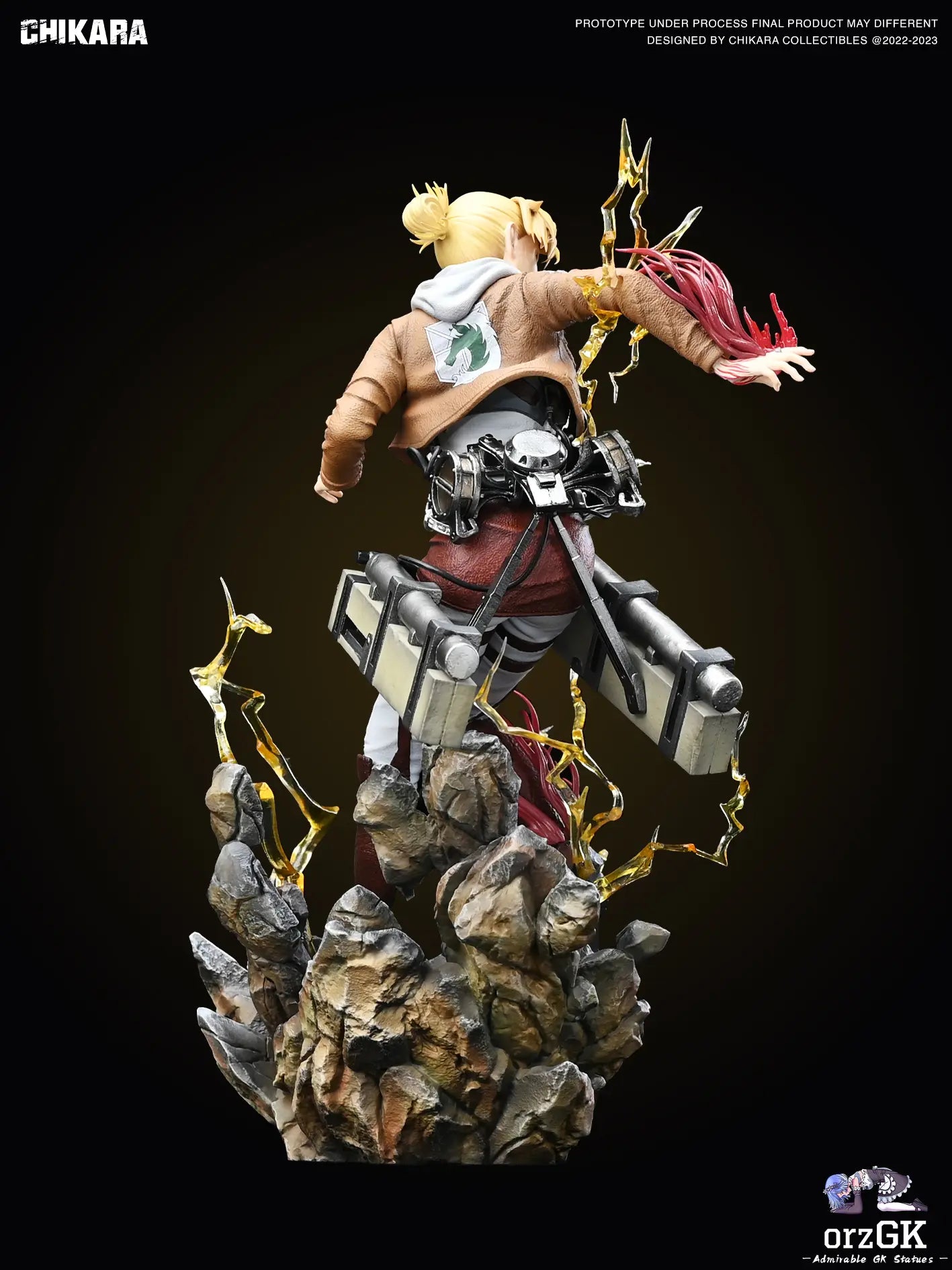 CHIKARA Studio - Attack on Titan Annie Leonhart resin statue Navy Toys anime figure