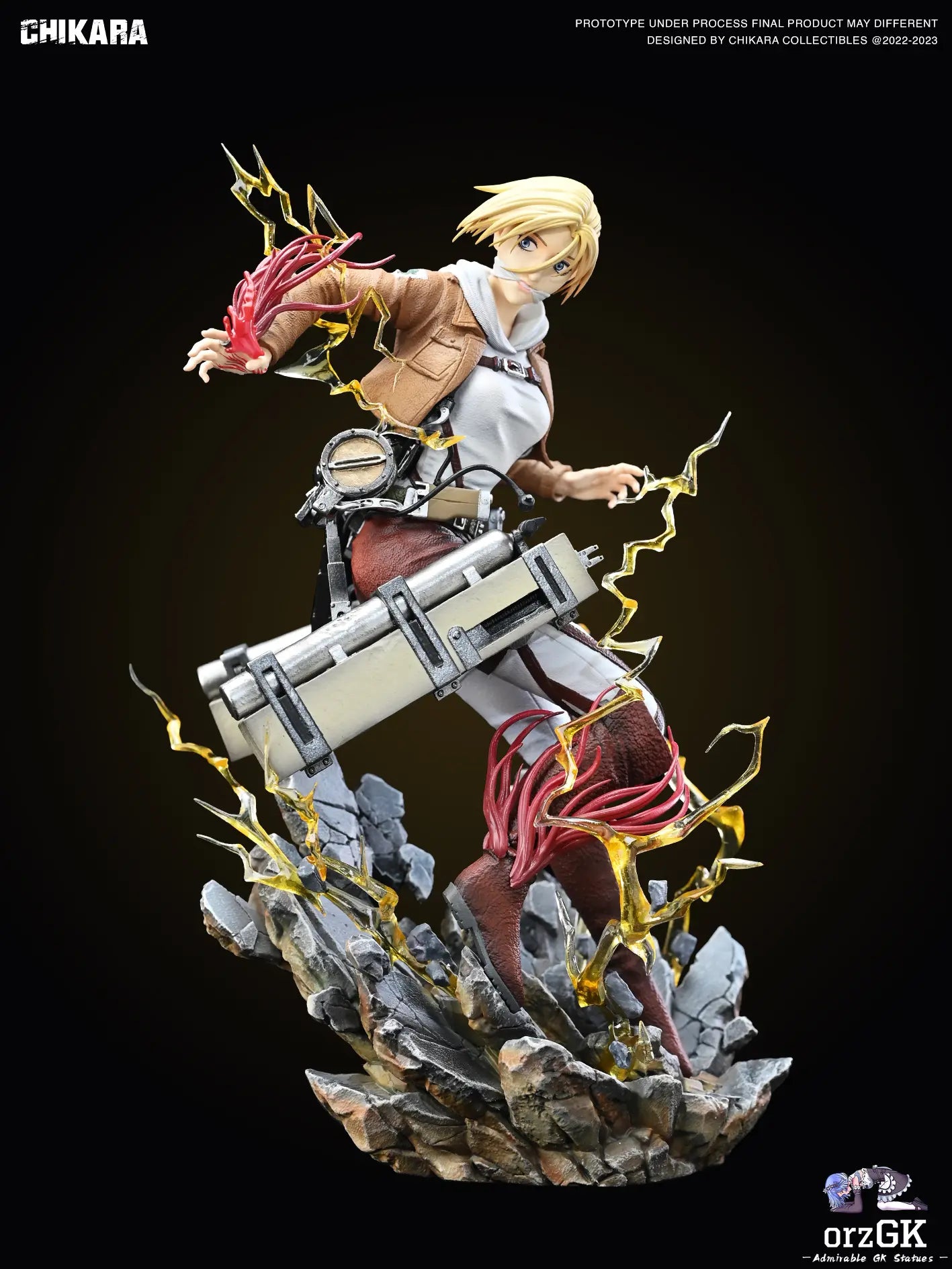 CHIKARA Studio - Attack on Titan Annie Leonhart resin statue Navy Toys anime figure