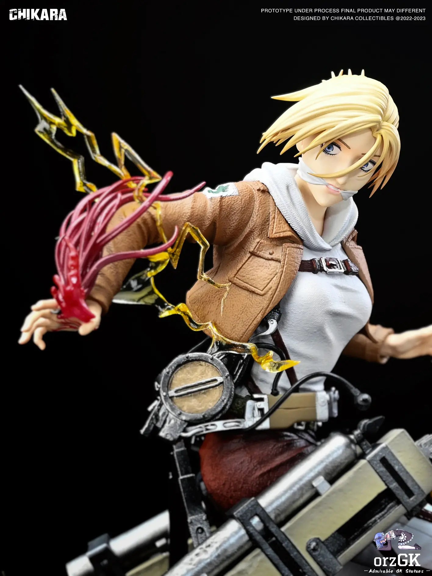 CHIKARA Studio - Attack on Titan Annie Leonhart resin statue Navy Toys anime figure