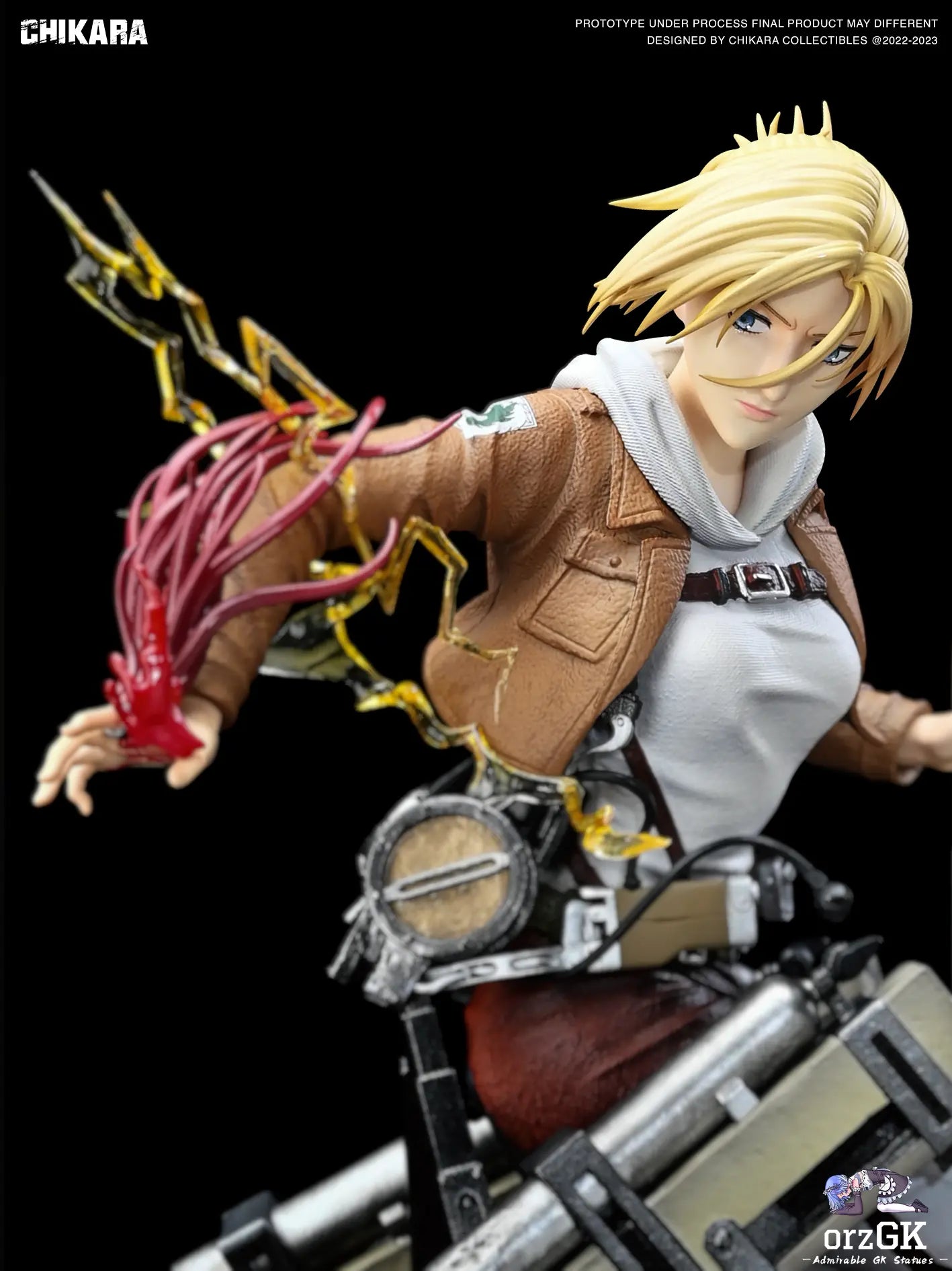 CHIKARA Studio - Attack on Titan Annie Leonhart resin statue Navy Toys anime figure