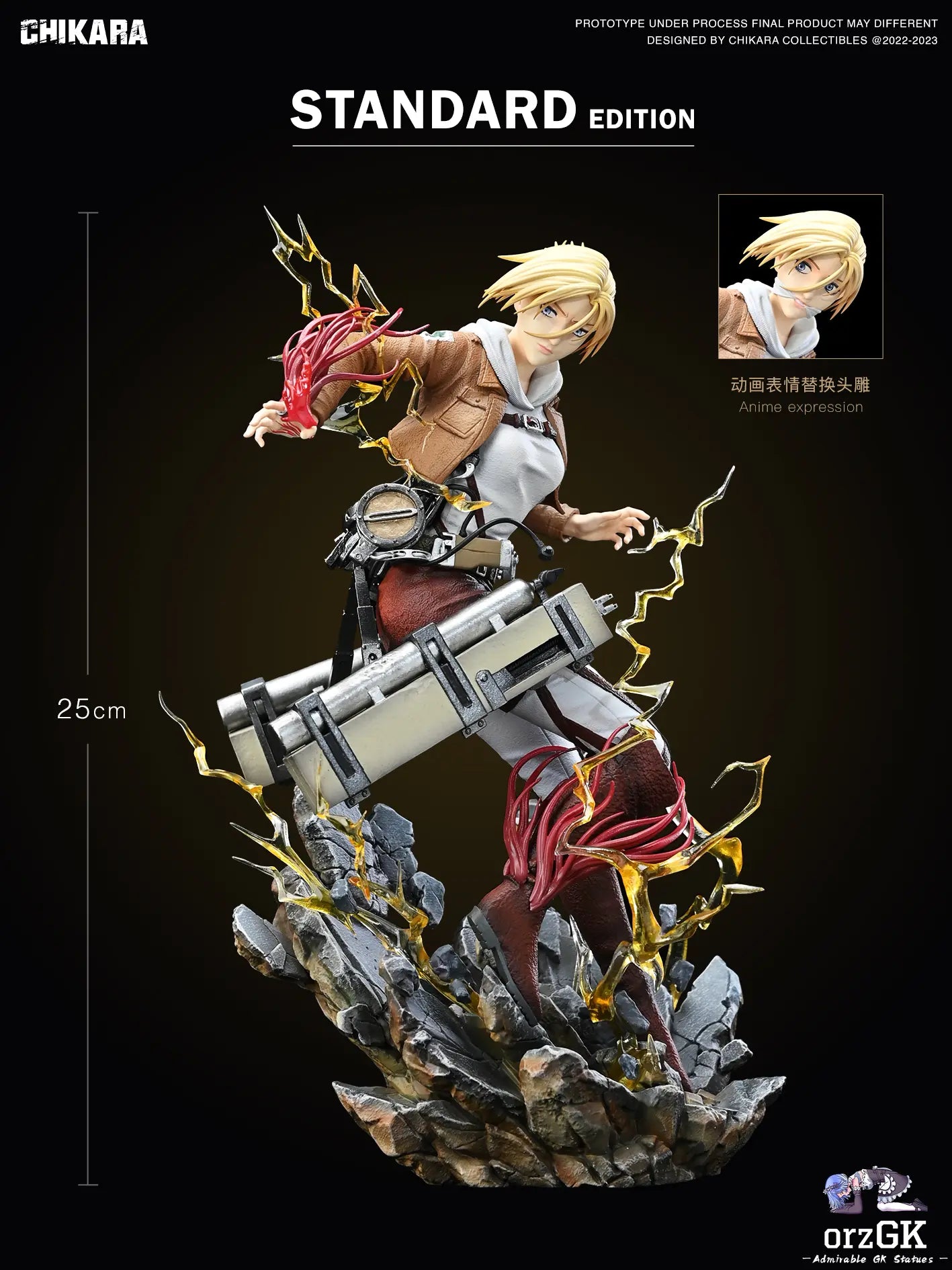 CHIKARA Studio - Attack on Titan Annie Leonhart resin statue Navy Toys anime figure
