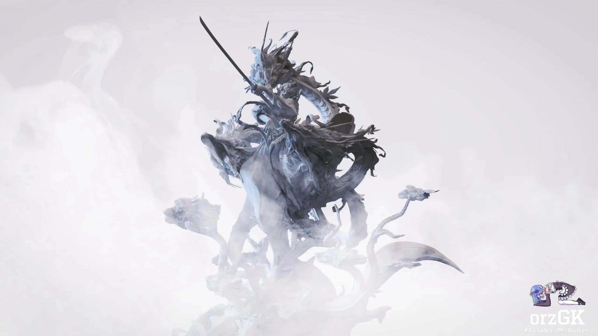 Iron Curtain Studio X Chao Ming Studio - One Piece Ghost Face Tai Sui Zoro resin statue Navy Toys anime figure