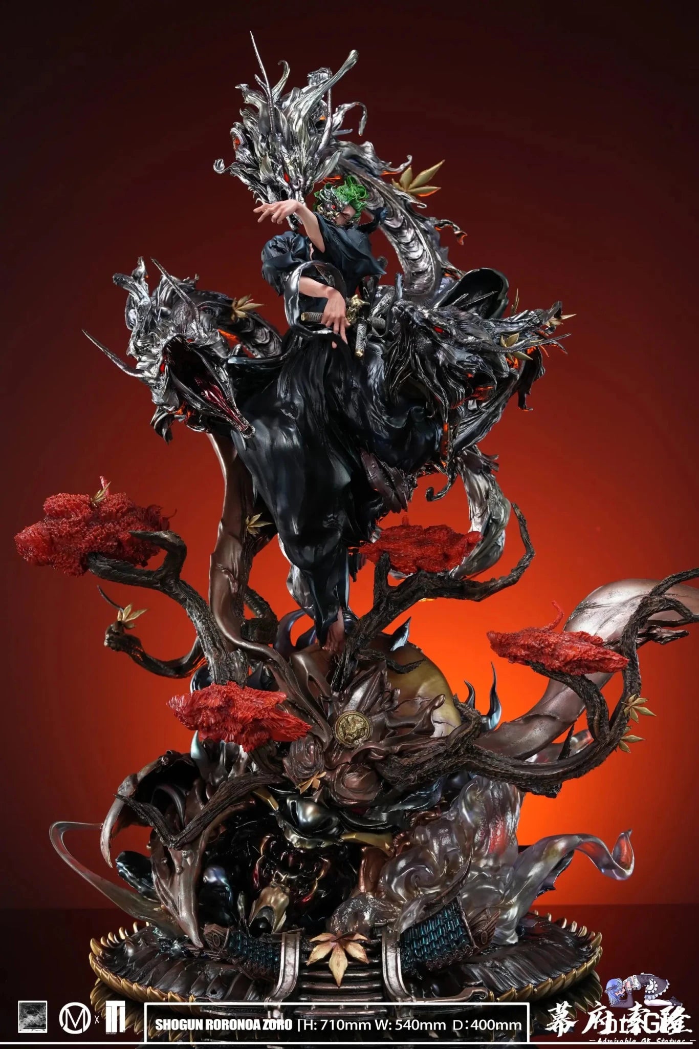 Iron Curtain Studio X Chao Ming Studio - One Piece Ghost Face Tai Sui Zoro resin statue Navy Toys anime figure