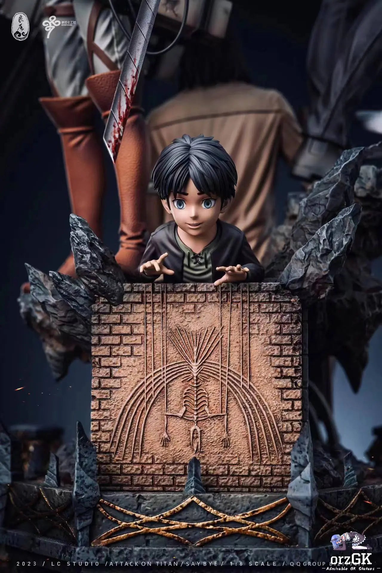 LC Studio - Attack on Titan Memories of Eren resin statue Navy Toys anime figure