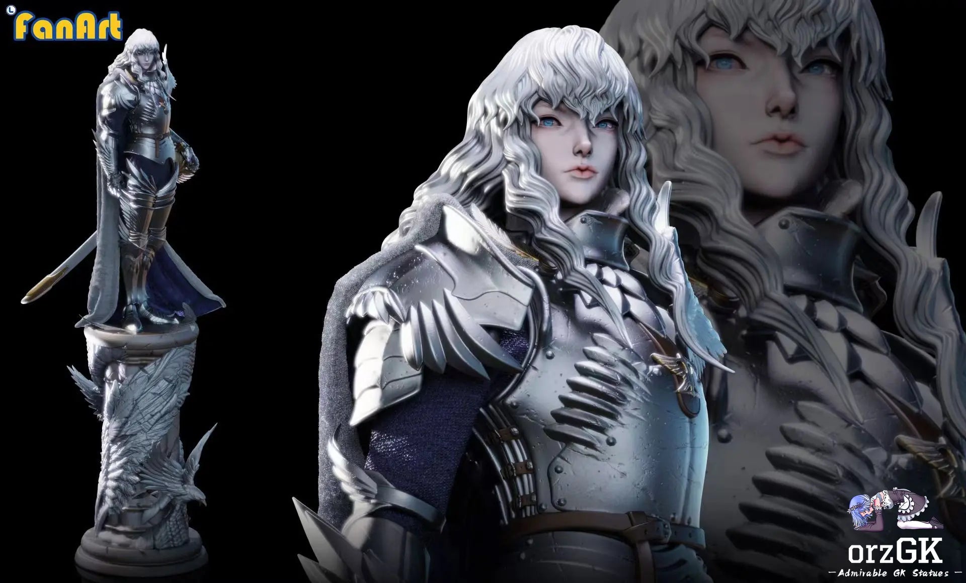 Griffith - Berserk - Fanart Studio resin statue Navy Toys anime figure