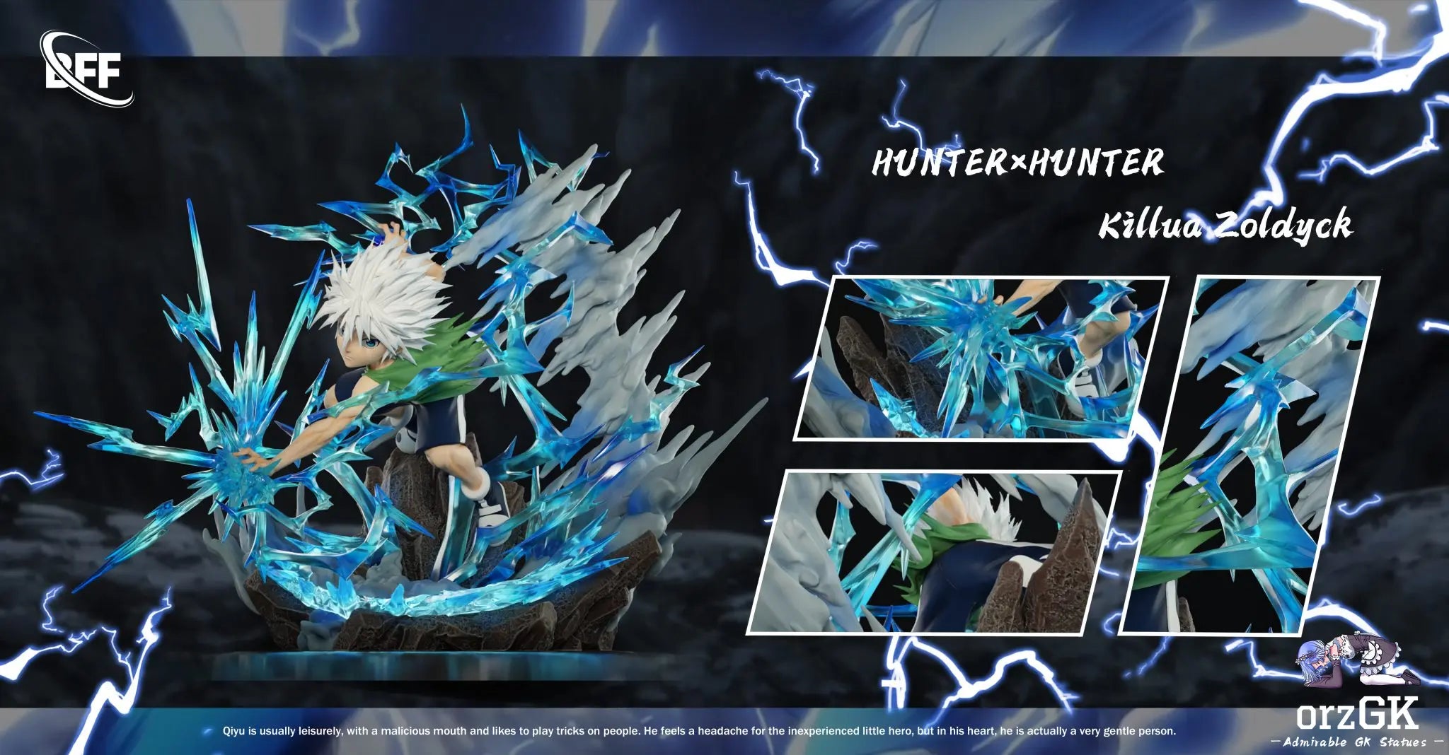 BFF Studio - Hunter x Hunter - Killua resin statue bbf studio anime figure