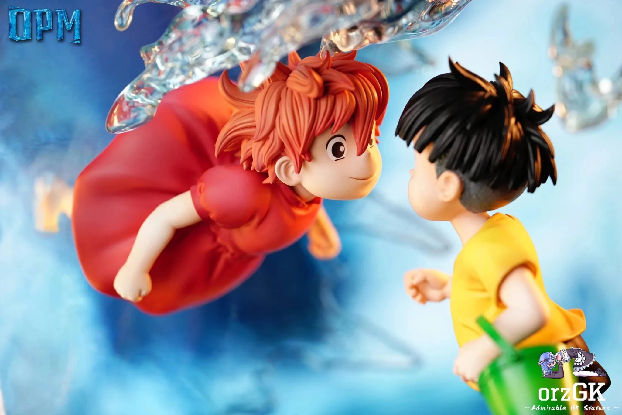 OPM Studio - Ponyo on the Cliff Statue resin statue Navy Toys anime figure