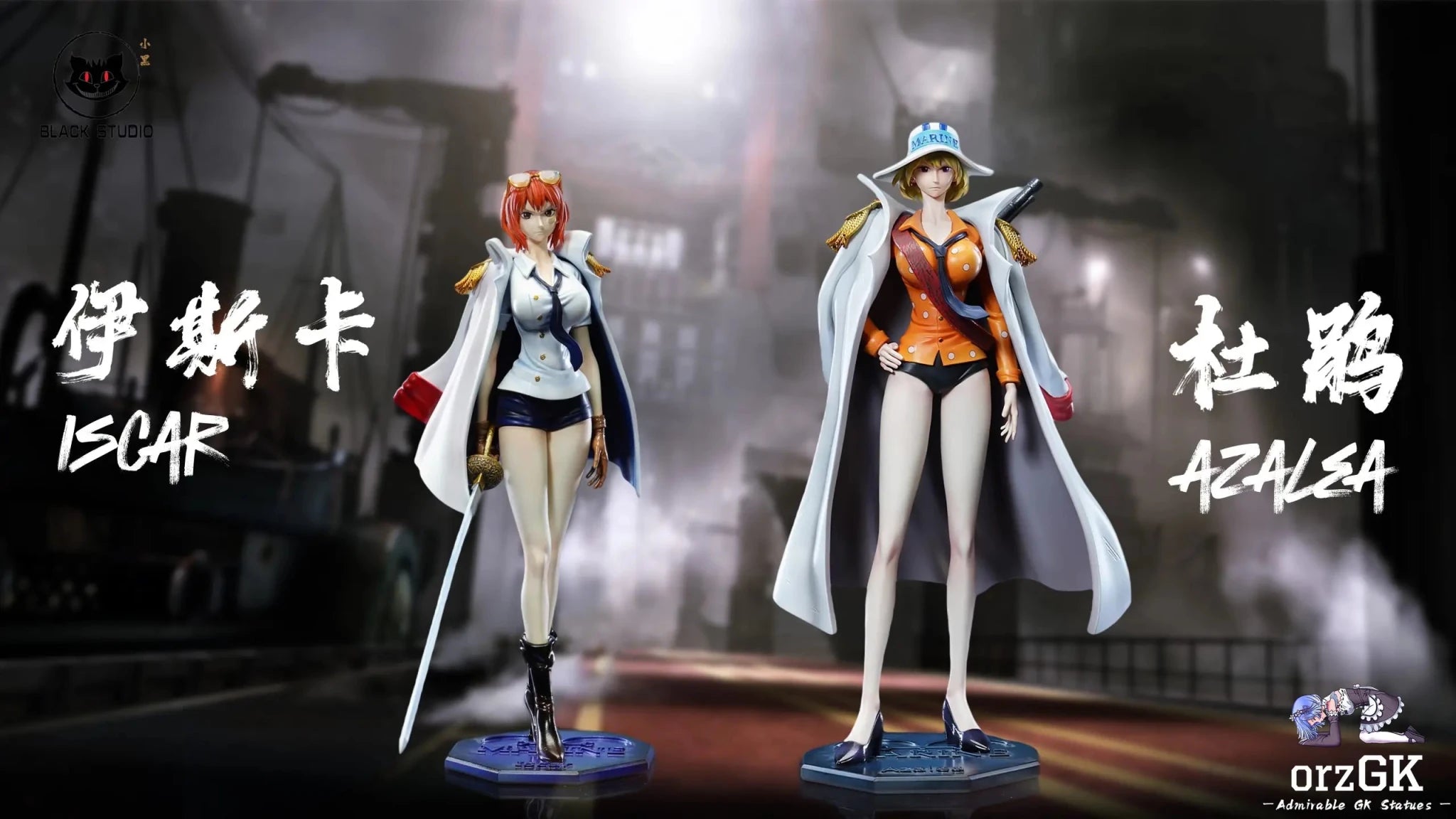 Black Studio - One Piece Navy Series 25 Isuka & Hototogisu resin statue Navy Toys anime figure
