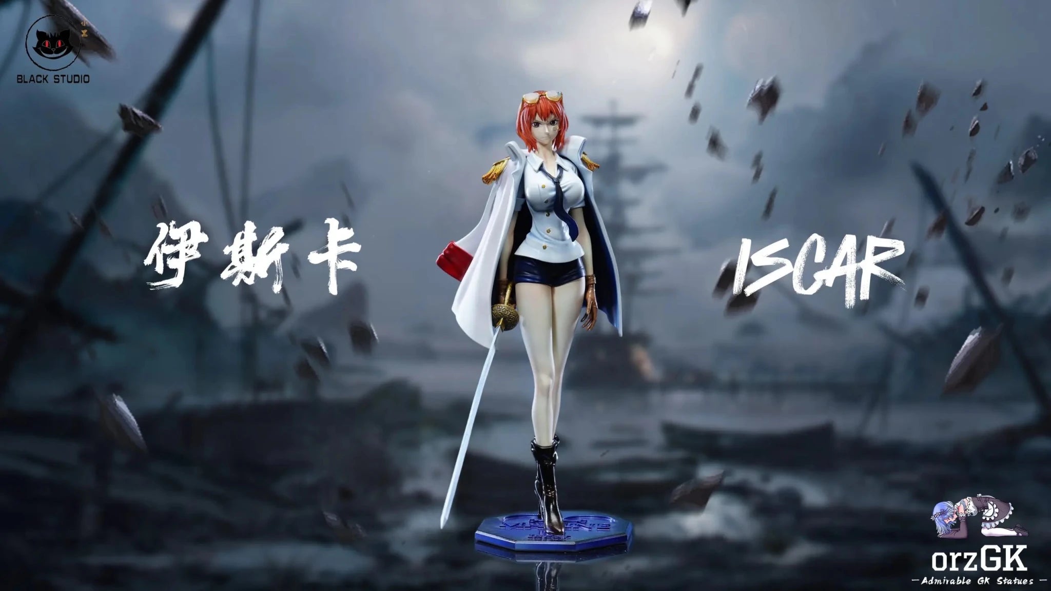 Black Studio - One Piece Navy Series 25 Isuka & Hototogisu resin statue Navy Toys anime figure