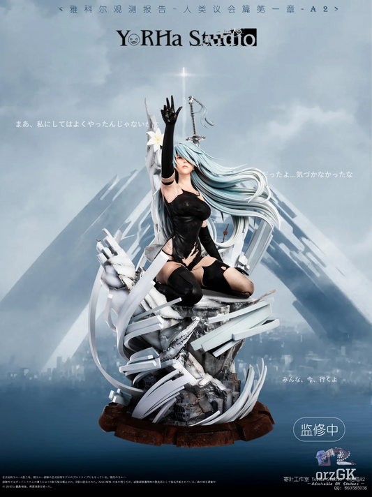 YorHa Studio - NieR:Automata YorHa Observation Report Council of Humanity Chapter 1 Ending C A2 resin statue Navy Toys anime figure