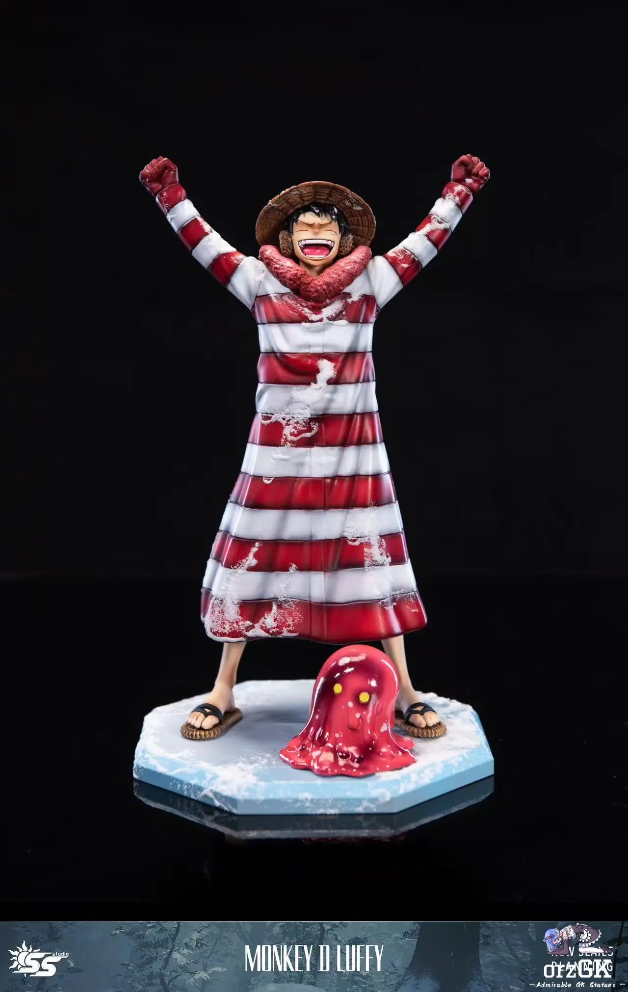 SS Studio - One Piece Punk Hazard & Dressrosa 4 Luffy resin statue Navy Toys anime figure