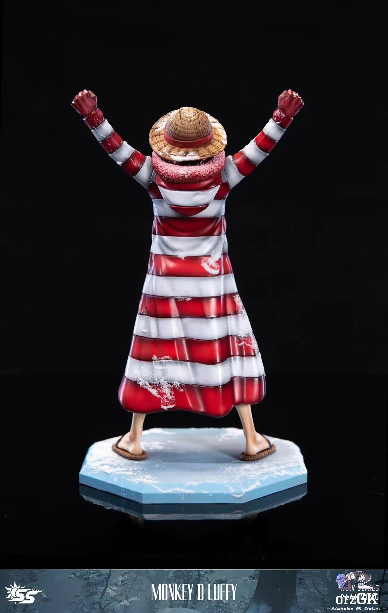 SS Studio - One Piece Punk Hazard & Dressrosa 4 Luffy resin statue Navy Toys anime figure