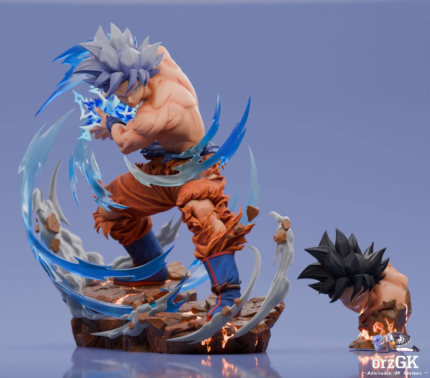 Player 1 Studio - Dragon Ball Son Goku Master Ultra Instinct resin statue Navy Toys anime figure