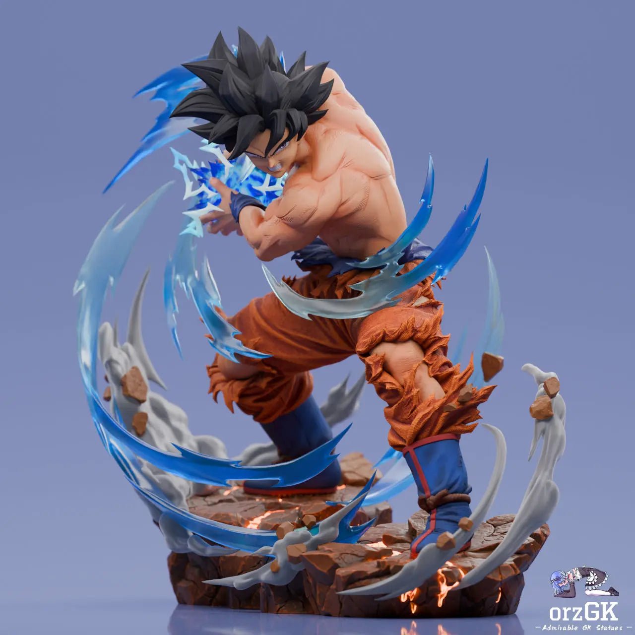 Player 1 Studio - Dragon Ball Son Goku Master Ultra Instinct resin statue Navy Toys anime figure