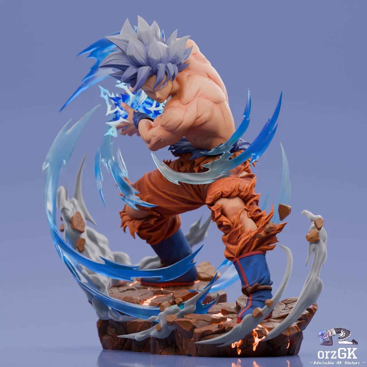 Player 1 Studio - Dragon Ball Son Goku Master Ultra Instinct resin statue Navy Toys anime figure