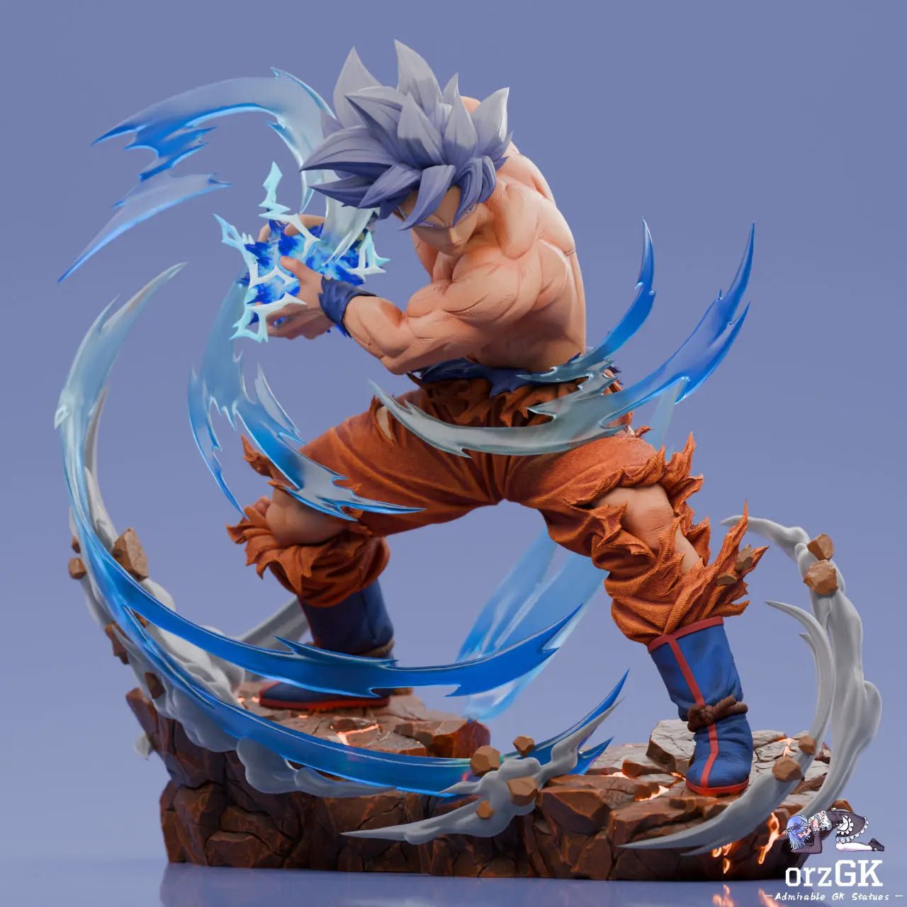 Player 1 Studio - Dragon Ball Son Goku Master Ultra Instinct resin statue Navy Toys anime figure